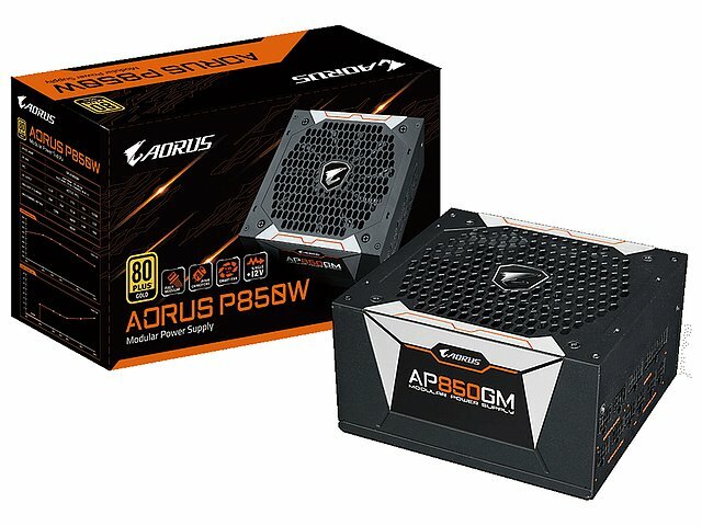 Блок питания GIGABYTE Блок питания 850Вт GIGABYTE AORUS P850W GP-AP850GM ATX12V V2.31 (20/24+4/8+6/8pin, вентилятор d135мм) + кабель питания (ret)