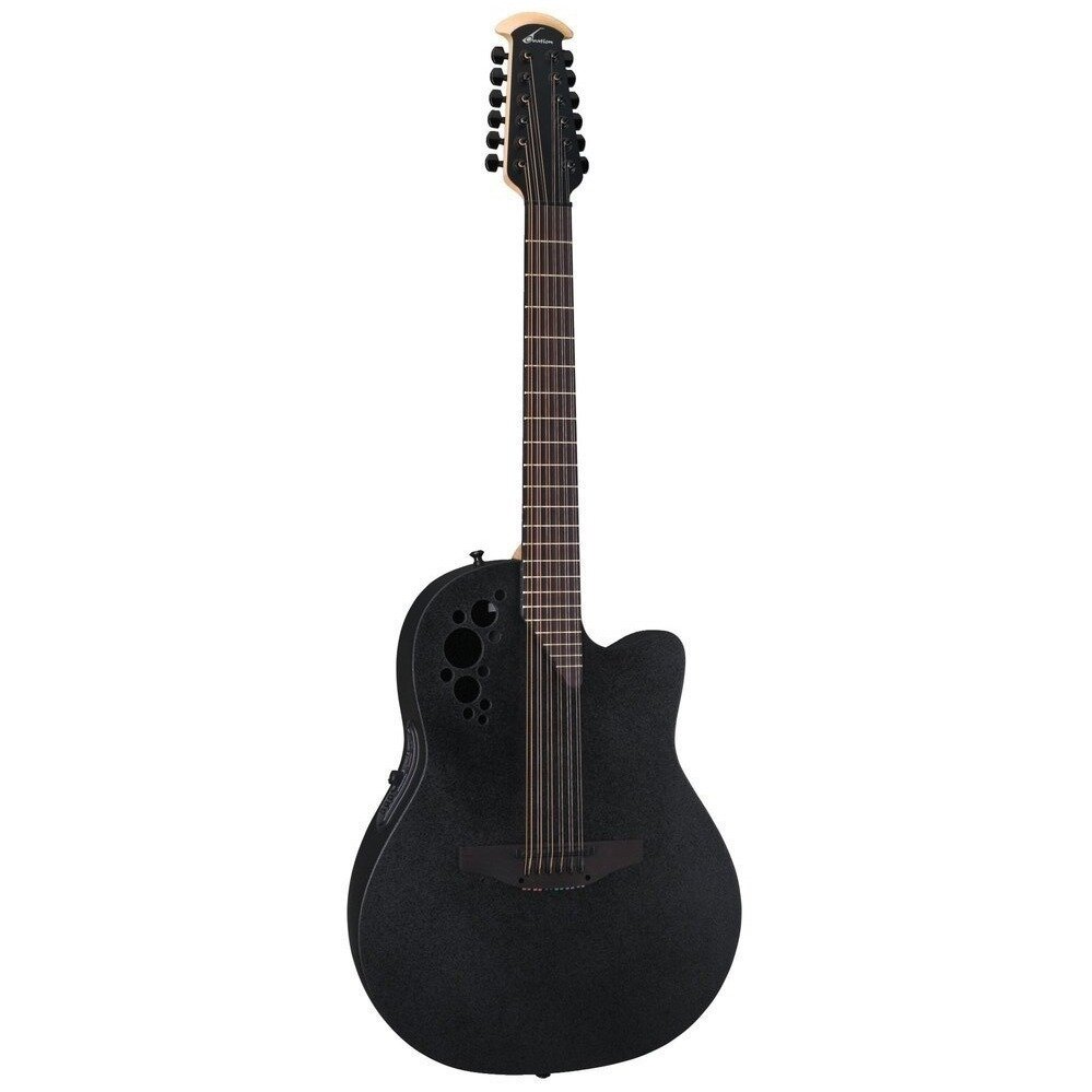 Гитара электроакустическая Ovation 2058TX-5 Elite T Deep Contour Cutaway Black Textured