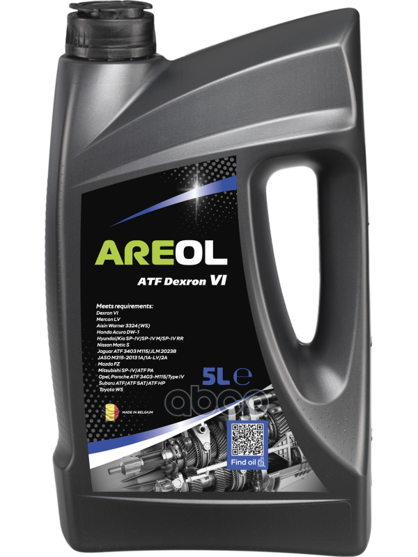 фото Areol Atf D Vi (5L)_Масло Трансм.для Акпп! Красн.синт Gm Dexron Vi, Mercon Lv, Kia Sp-Iv/Sp-Iv M AREOL арт. AR082