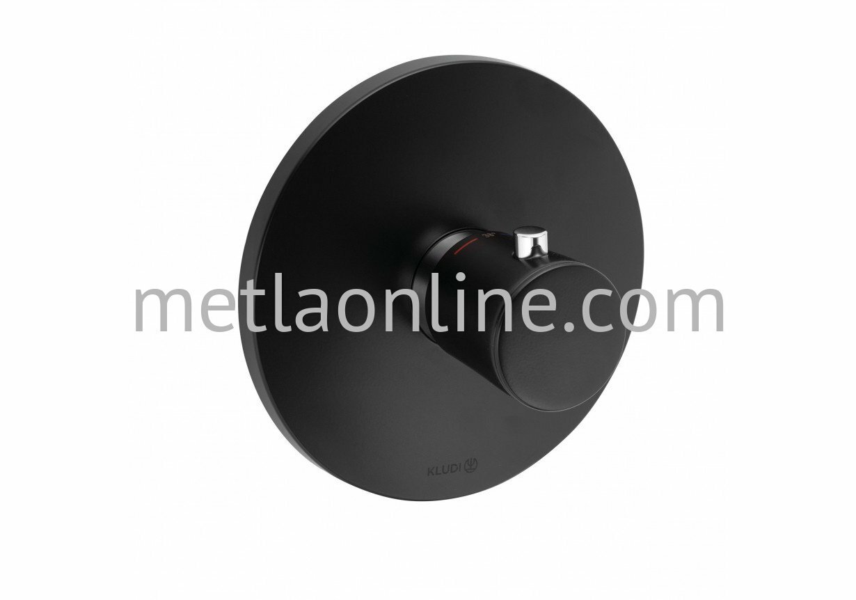 Kludi Смеситель для душа Kludi BALANCE 527298775 встраиваемый с термостатом, чёрный матовый/хром