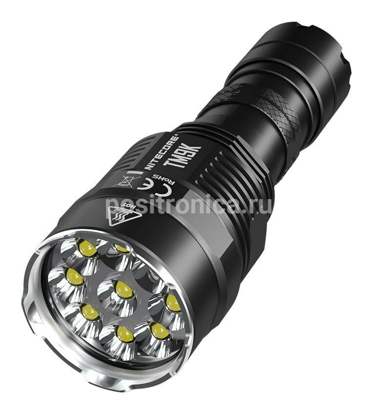 Ручной фонарь Nitecore TM9K, черный, 9500lm (19073)