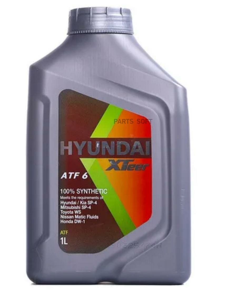 HYUNDAI-XTEER 1011412 HYUNDAI XTeer ATF 6 (1L)_жидкость гидравл.! для АКПП\ Hyundai, Kia SP-4 Mftsubishi SP-4, Toyota WS