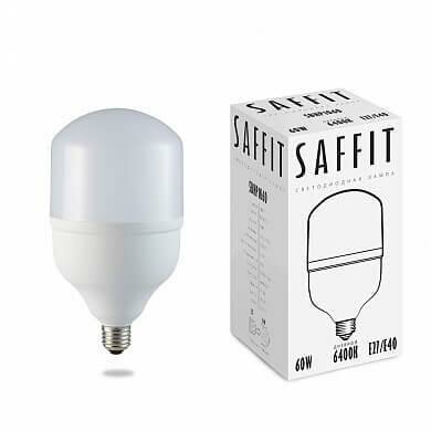 Saffit Лампа светодиодная Saffit E27-E40 60W 6400K Цилиндр Матовая SBHP1060 55097