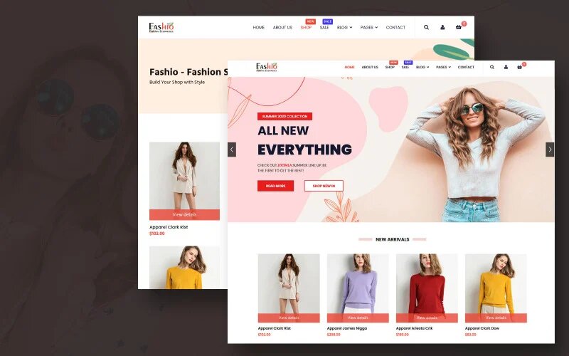 Шаблон Joomla Fashion Store