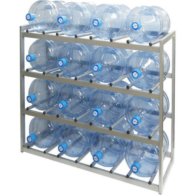 Стеллаж для бутиллированной воды KD_Бомис-16Р на 16 тар - фотография № 1