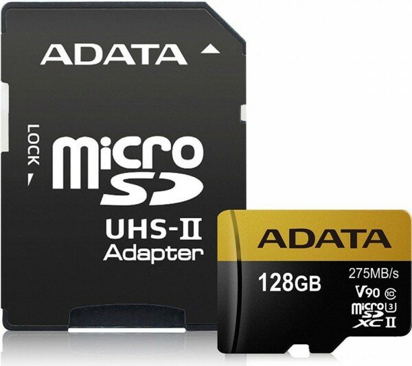 Карта памяти microSD 128GB A-DATA Premier ONE microSDXC AUSDX128GUII3CL10-CA1