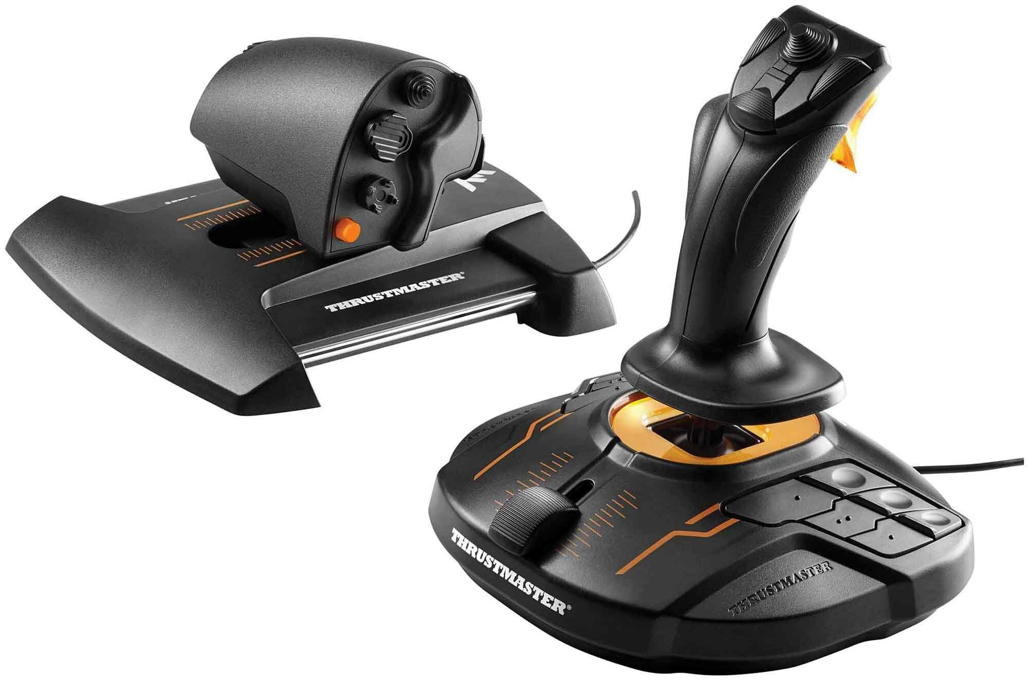 Джойстик ThrustMaster T-16000M FCS Hotas Worldwide Versiion черный USB