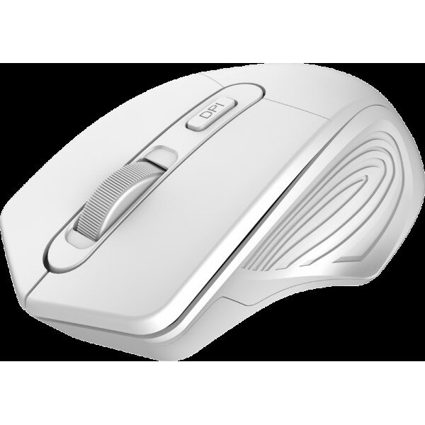 Мышь CANYON 2.4GHz Wireless Optical Mouse with 4 buttons, DPI 800/1200/1600, Pearl white, 115*77*38mm, 0.064kg