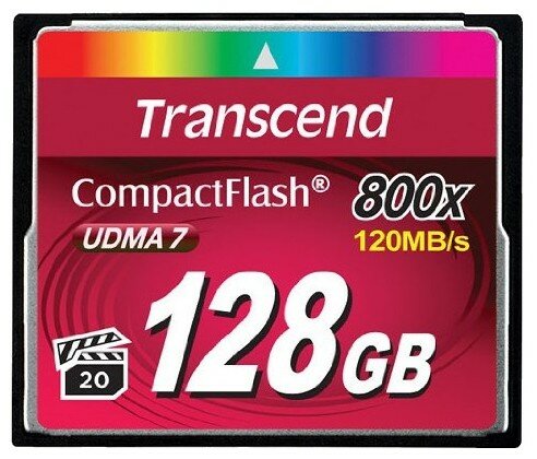 Карта памяти CF 128GB Transcend Ultra Speed 800X TS128GCF800