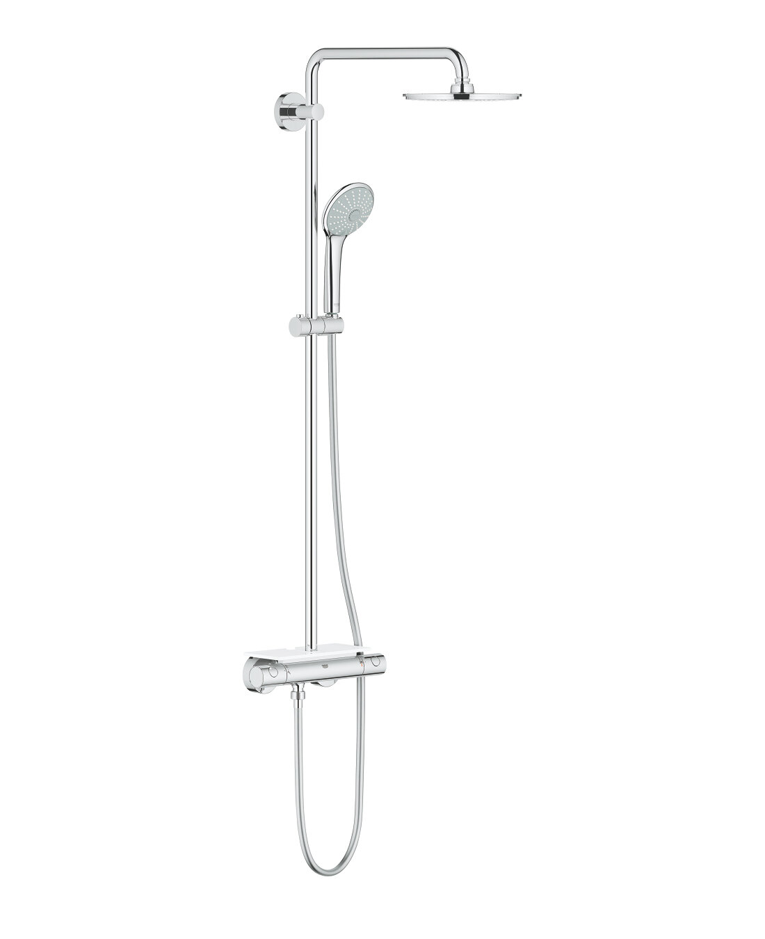 Душевая стойка Grohe Euphoria System 210 с термостатом и полочкой, хром 26363000