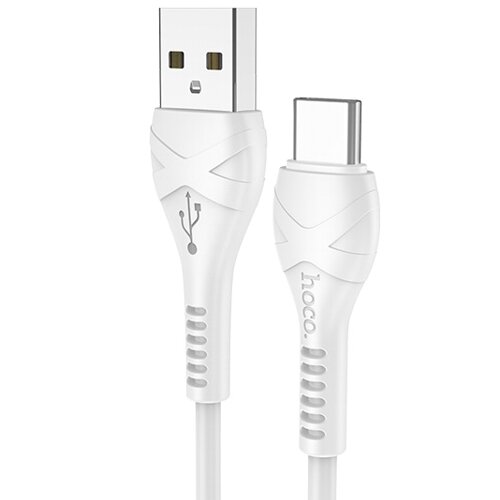 Кабель USB2.0 Cm-Am Hoco X37 3А White, белый - 1 метр