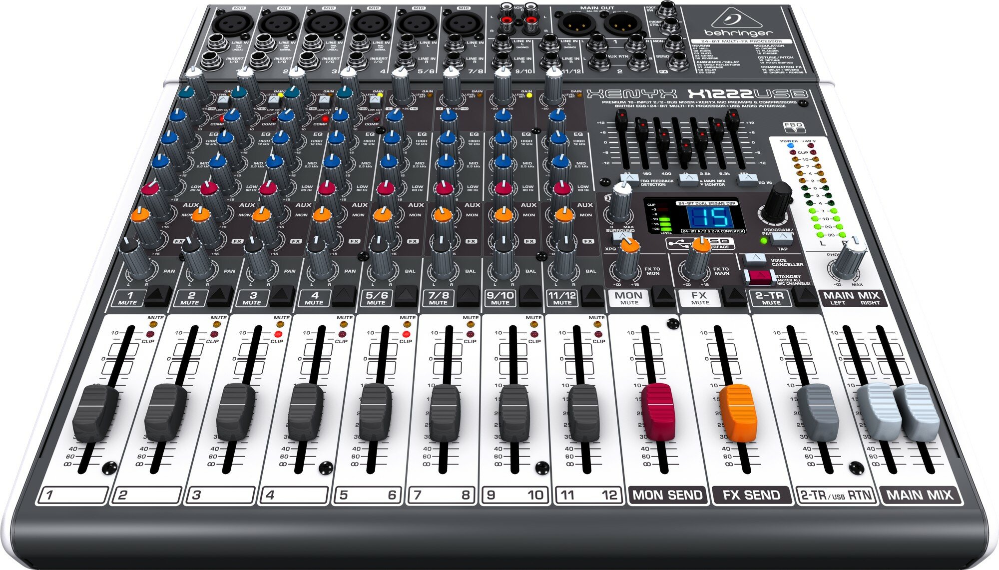 Микшерные пульты аналоговые Behringer X1222USB