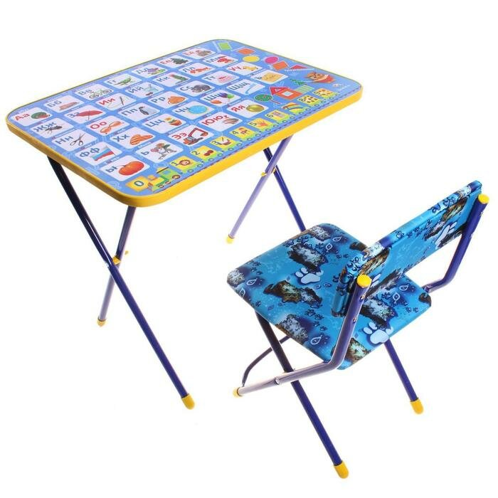 Комплект детской мебели «Познайка. Азбука» складной, цвета стула микс - фотография № 3