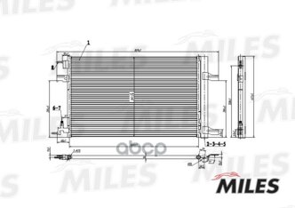 Конденсер Gm Orlando/Cruze/Zafira/Astra 1.4-1.8/2.0d A/T 09- Miles арт. ACCB017