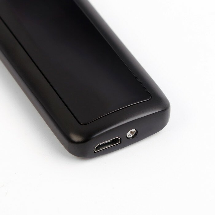 Зажигалка электронная "Мужик", USB, спираль, 3 х 7.3 см, черная - фотография № 4