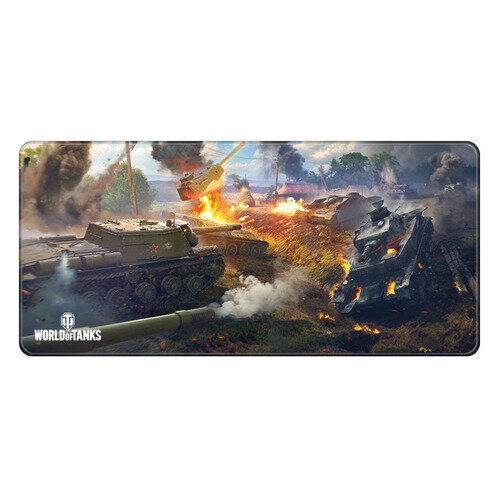 Коврик для мыши World of Tanks (XL) рисунок/рисунок, ткань, 900х420х3мм [fwgmpwtkrsk22s0xl]