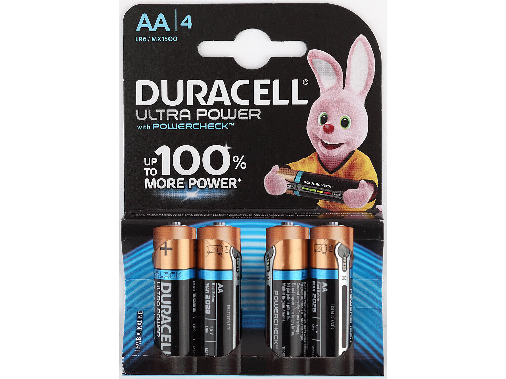 Батарейки LEGO 5004805 Батарейки Duracell Ultra Power AA 4 шт