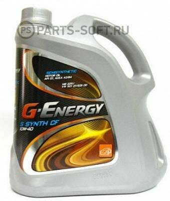 GAZPROMNEFT 253140158 10W-40 4L G-ENERGY S SYNTH , API SL/CF масло моторное полусинтетическое,