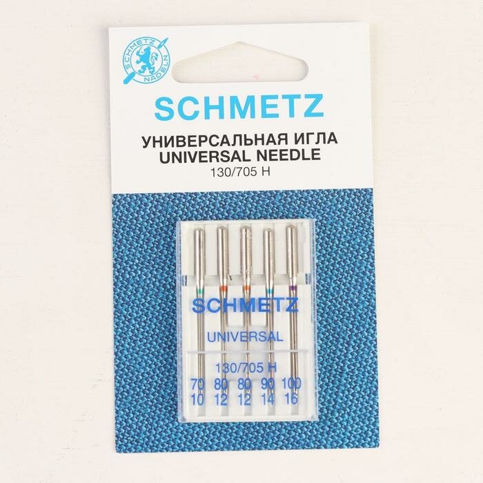 Schmetz Иглы для бытовых швейных машин, универсальные, №70-100, 5 шт - фотография № 2