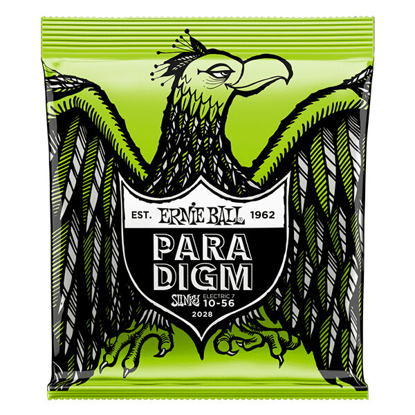 Струны для 7 струнной электрогитары ERNIE BALL 2028 Paradigm Slinky Regular 10-56