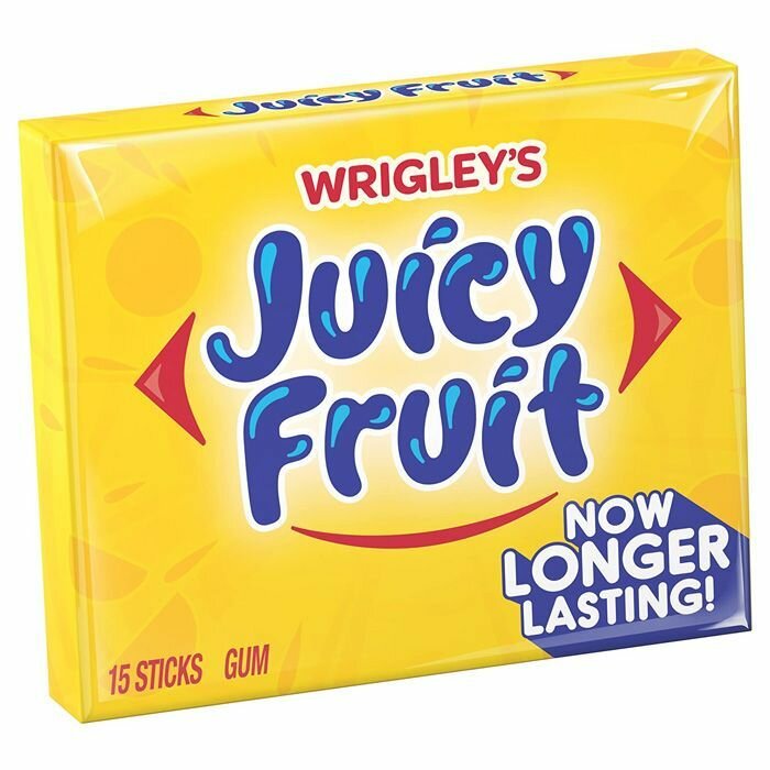 Жевательная резинка Wrigley's Juicy Fruit со вкусом фруктов (США), (15 пластинок)