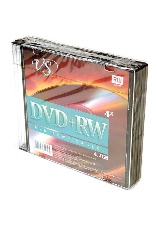 VS Диск DVD+RW VS 4.7Gb 1шт