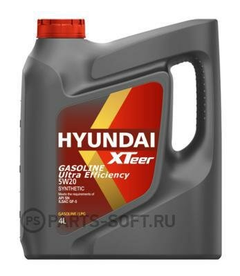 HYUNDAI-XTEER 1041001 масло моторное XTeer Gasoline Ultra Efficiency 5W20 (4L)