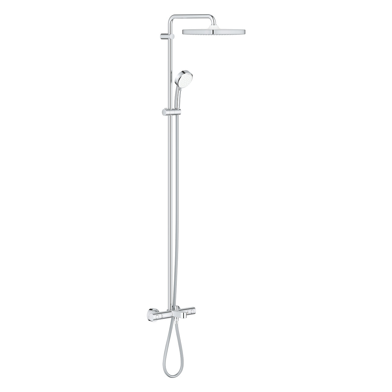 Душевая система Grohe Tempesta Cosmopolitan 250 Cube, термостат для ванны, хром 26691000