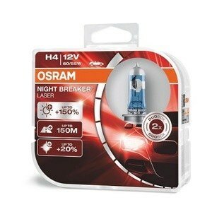 Лампа h4 60/55w 12vp43t night breaker laser (коробка 2 шт)