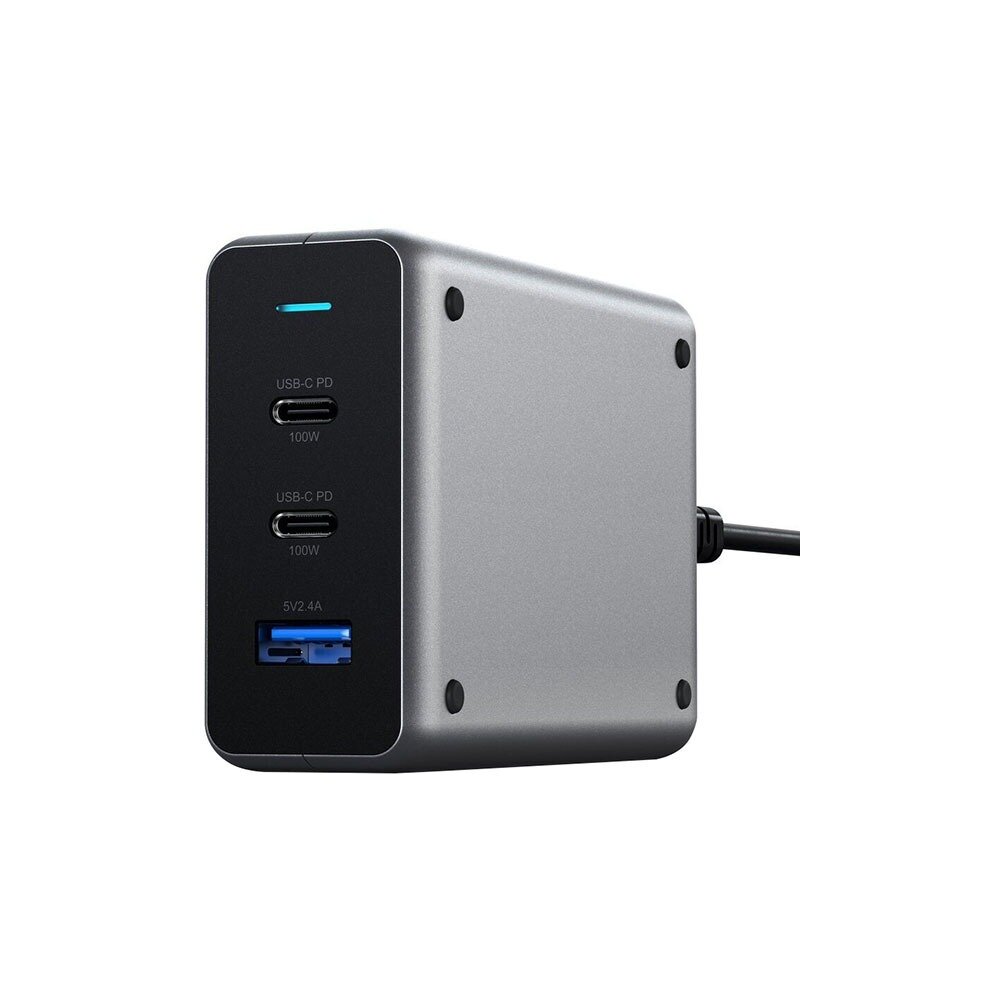 Satechi Compact Charger 100W USB Type-C PD, серый космос