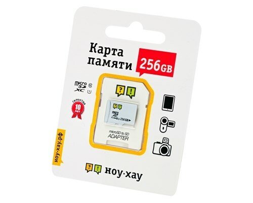 Карта памяти Ноу-Хау MicroSD 256 Gb Кл.10 UHS-I + адаптер SD