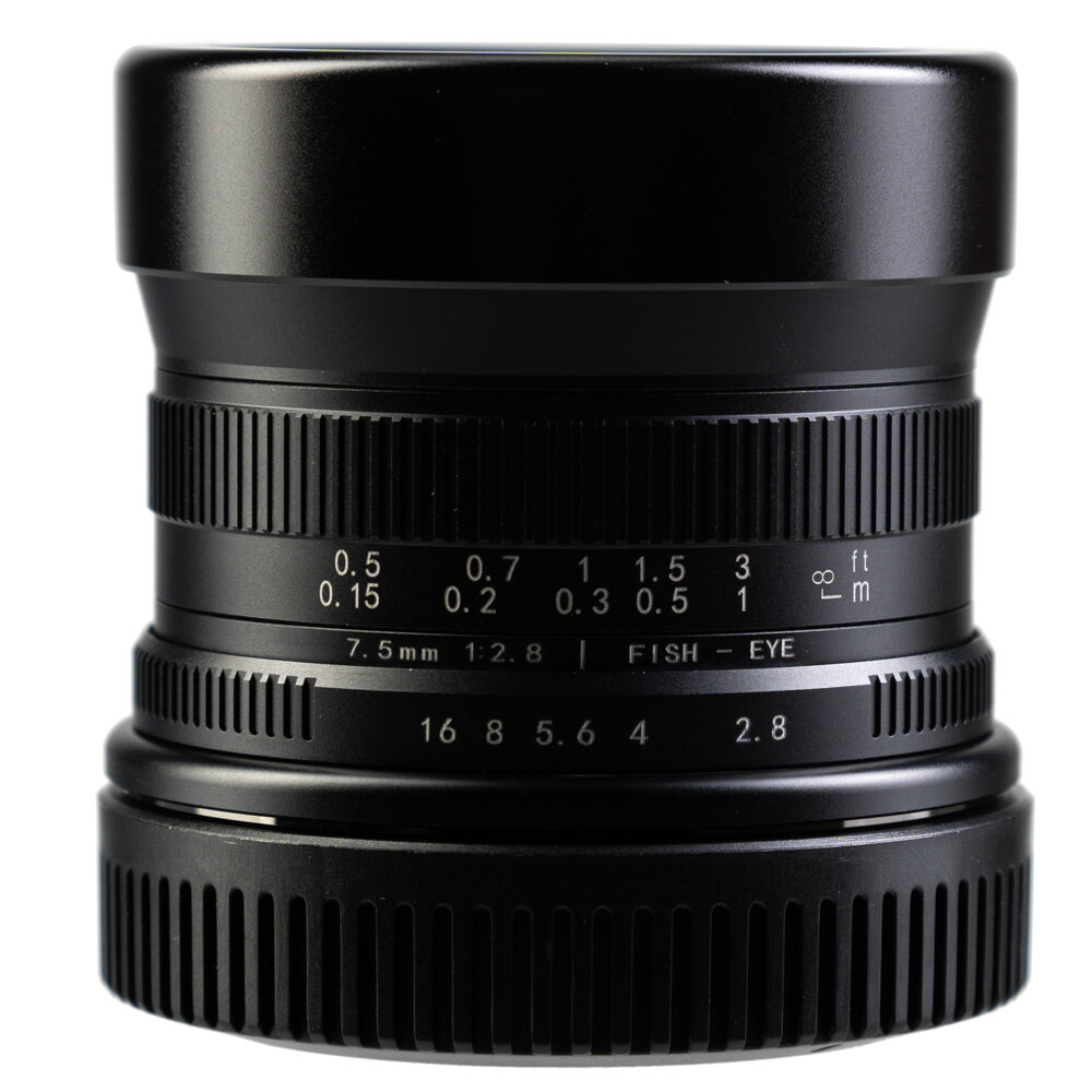 Объектив 7artisans 7.5mm F2.8 II Canon EOS-R черный