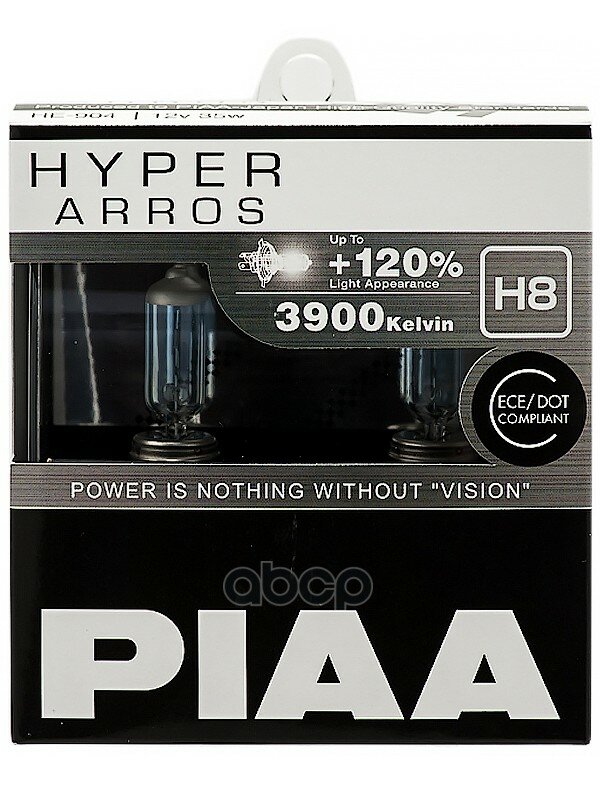 Лампы Галогенные Piaa Hyper Arros (Type H8) (3900k) 35w. 2 Шт. PIAAHE904H8
