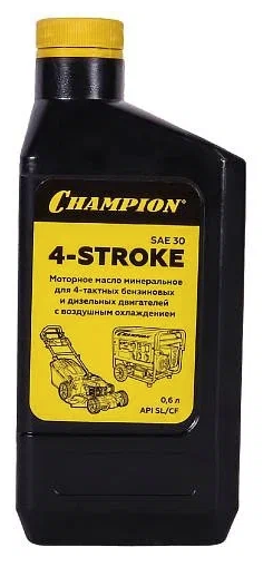 Масло минеральное API SJ/CD для 4-тактных двигателей Champion SAE 30 (952852)