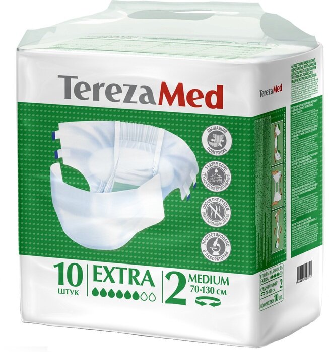 TerezaМed Подгузники для взрослых Extra Medium 10 шт