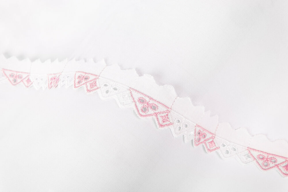 фото Шитье Gamma 445 20 мм в пакете 8.8 м +- 0.2 м Турция бело-розовый