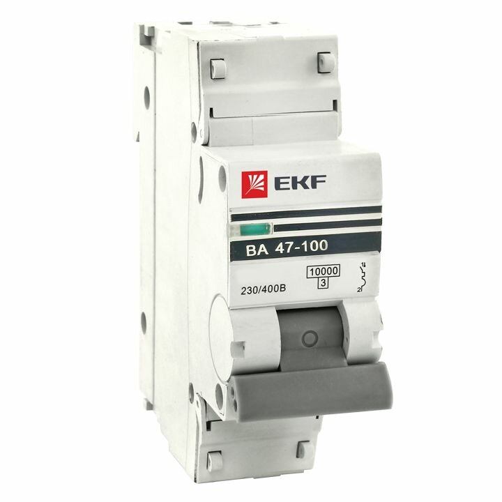 EKF Автоматический выключатель 1P 50А (C) 10kA ВА 47-100 PROxima mcb47100-1-50C-pro