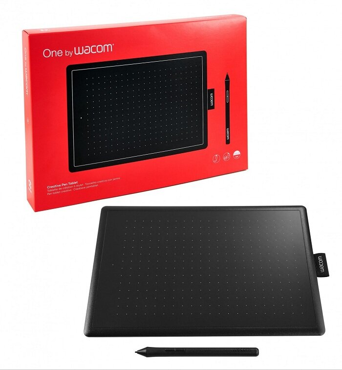 Графический планшет Wacom CTL-672-N, Black-red