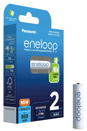 Аккумулятор ENELOOP Panasonic LR03 AAA 800 mAh (уп 2 шт)