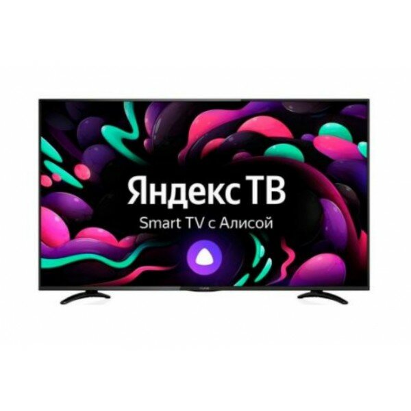 Телевизор Yuno 55 ULX-55UTCS3234 Яндекс.ТВ черный Ultra HD 50Hz DVB-T2 DVB-C DVB-S2 USB WiFi Smart TV (RUS)