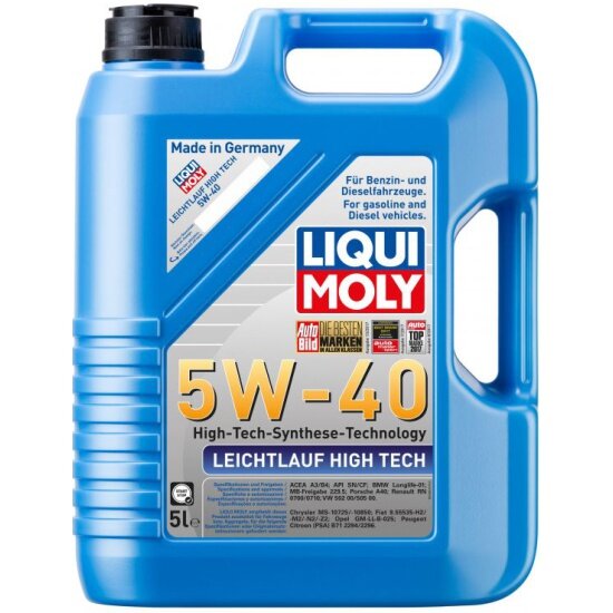 Моторное масло LIQUI MOLY Leichtlauf High Tech 5W-40 HC-синтетическое 5 л