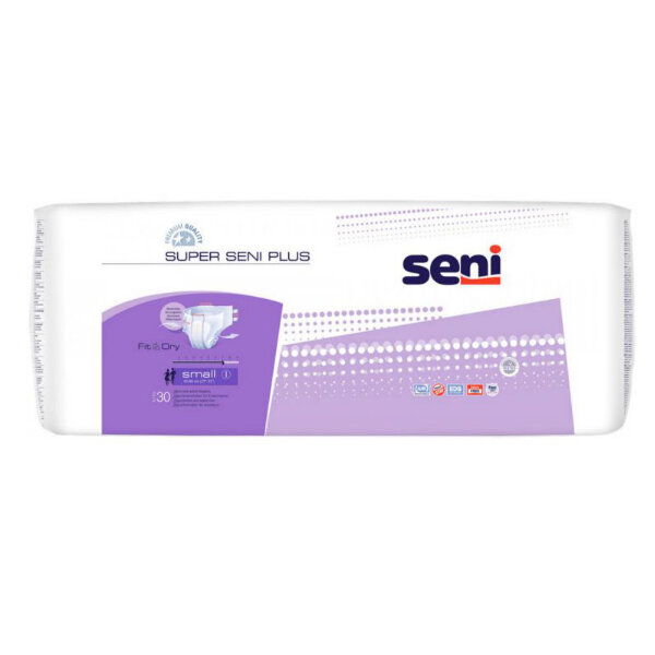 Seni Super Plus Small подгузники для взрослых (55-80 см), 30 шт