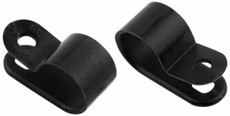 REXANT Кабельная скоба под винт 9 мм, черная, упаковка 50 шт. 07-4409-1