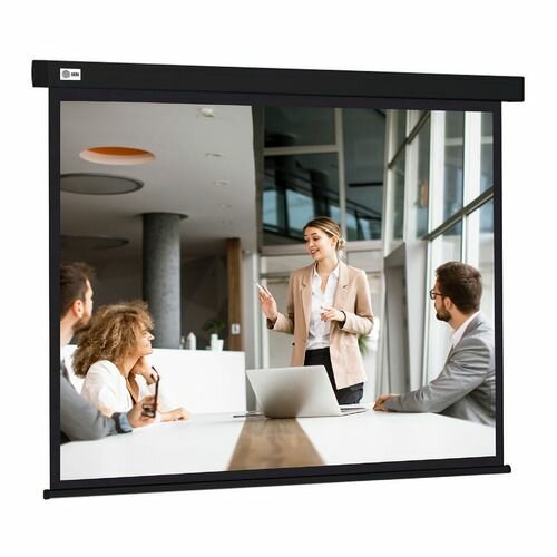 Экран Cactus Wallscreen CS-PSW-168X299-BK, 299х168 см, 16:9, настенно-потолочный черный
