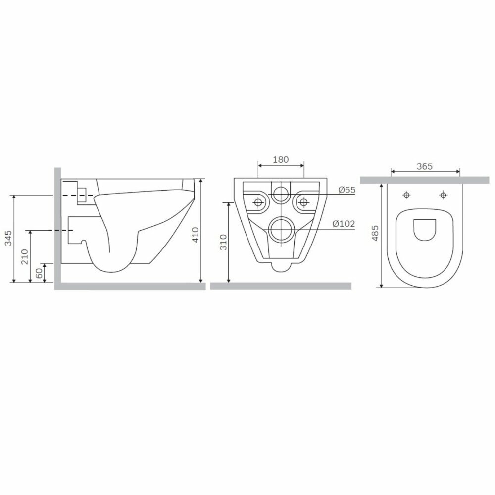 Инсталляция с подвесным унитазом AM.PM Spirit V2.0 IS47031.701700 безободковый, комплект 6 в 1 с сиденьем микролифт - фотография № 10