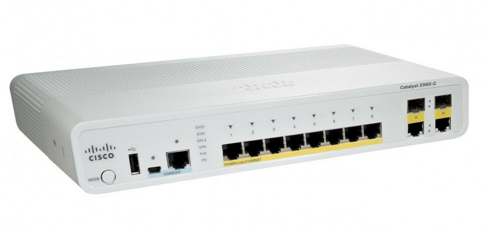 WS-C2960C-8TC-L Коммутатор Cisco WS-C2960C-8TC-L