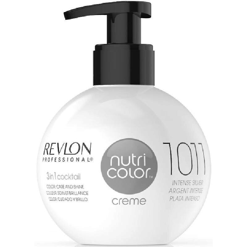 Краска для волос тонирующая Revlon Nutri Color Creme 1011 интенсивный серебряный 270 мл