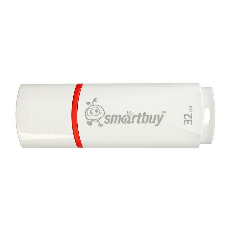 Флеш-память SmartBuy Crown 32 Gb USB 2.0 белая SB32GBCRW-W 445909