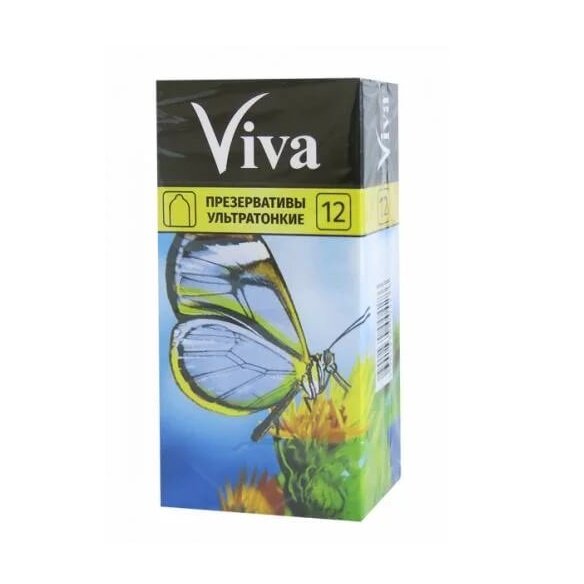 Ультратонкие презервативы VIVA Ultra Thin - 12 шт.