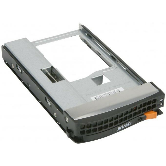 Supermicro MCP-220-00138-0B Tool-less Black gen-5 3.5-to-2.5 NVMe drive tray, Orange tab MCP-220-00138-0B